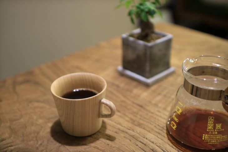 コーノ式で、じっくり淹れる。